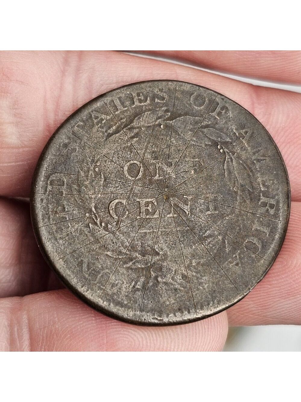 1812 Large Cent 1C Large Date Key Date Coin Full Liberty
